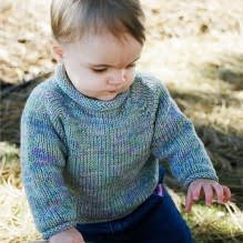 Bryson Top Down Baby Pullover Worsted KPS-214