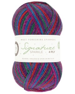 West Yorkshire Spinners WYS Signature Sparkle 4 ply 1051 VINTAGE TINSEL