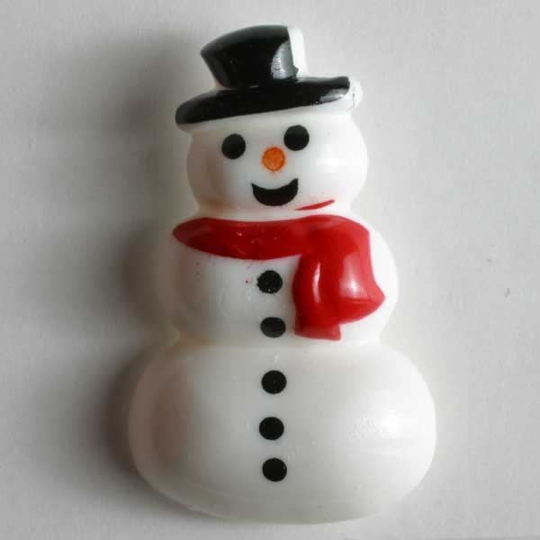 Dill Buttons 340618 Snowman Button 28mm