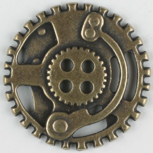 Dill Buttons 331078 Brass Steampunk Button 23 mm