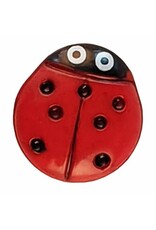 Dill Buttons 280474 Red Ladybug Button 15 mm