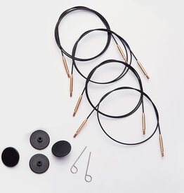 KnitPro KnitPro Stainless Steel Swivel  Interchangeable Cord 24" Gold