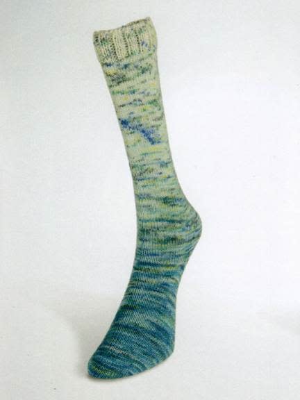 LAINES DU NORD Laines du Nord Paint Gradient Sock 20 TEAL SPECKLE