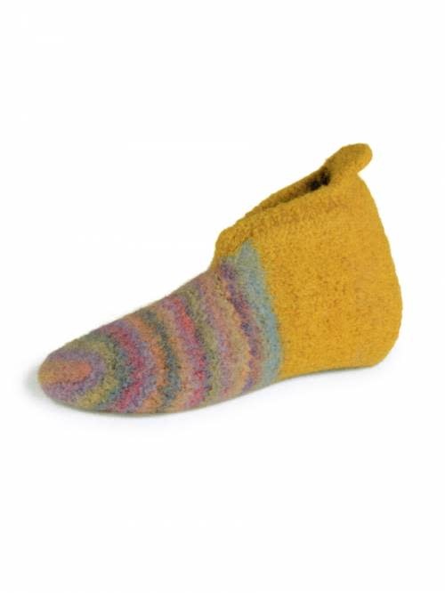 LAINES DU NORD Laine du Nord Slippers Yarn 12 GOLD Multi