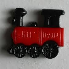 Dill Buttons 231386 Red Train Button 20 mm