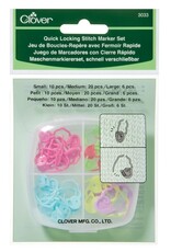 Clover 3033 Clover Quick Lock Stitch Markers 3 Size Set