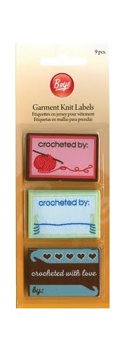 Crocheted with Love Labels 9 pack