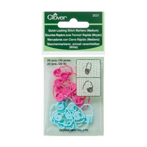 Clover 3031 Clover Quick Lock Stitch Markers Medium
