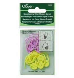 Clover 3032 Clover Quick Lock Stitch Markers Large