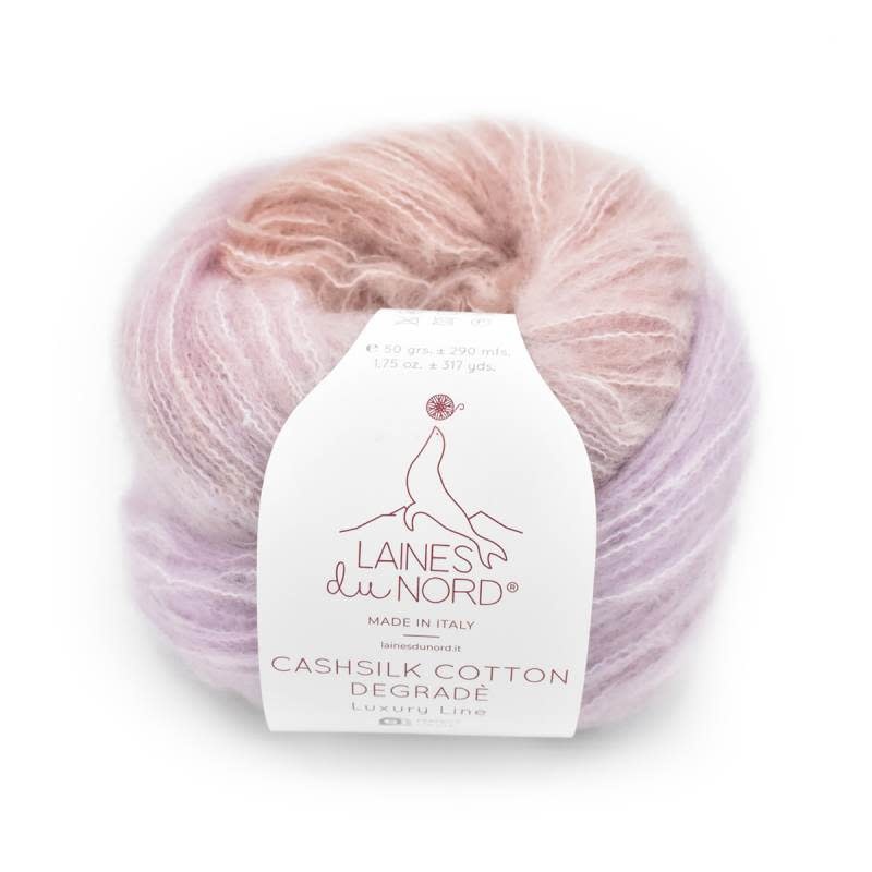 LAINES DU NORD Laines du Nord CashSilk Cotton DeGrade 1 SALMON PINK