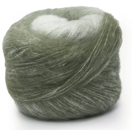 LAINES DU NORD Laines du Nord CashSilk Cotton DeGrade 8 MOSS KHAKI