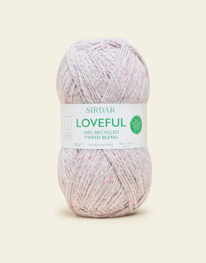 Sirdar Sirdar Loveful Recycled Tweed 201 SILVER BLUSH