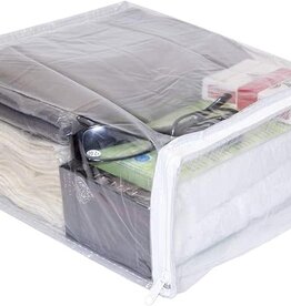 Clear Vinyl Zipper Case 11 X 9 X 4 inches