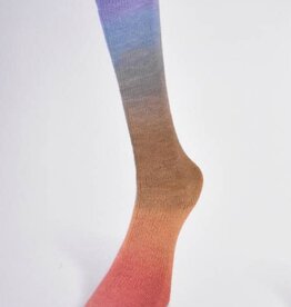 LAINES DU NORD Laines du Nord Harmonious Socks 4 BLUE YELLOW RED