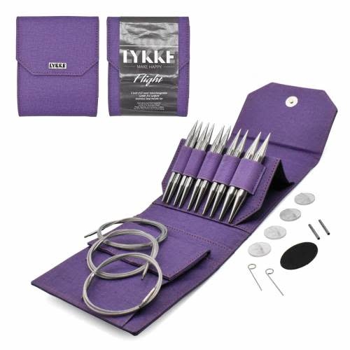 LYKKECRAFTS Lykke Flight Interchangeable Needle Set 5” US 3 - 10.5 PURPLE