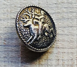 BX2168 Metal Norwegian Reindeer with Rider 17 mm