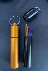 Bent tip Tapestry Needles (5 in metal screw top tube)