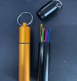 Bent tip Tapestry Needles (5 in metal screw top tube)