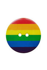 Dill Buttons 341449 Rainbow Stripe Button 20 mm