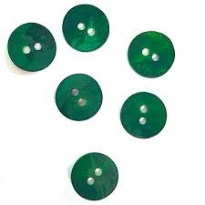 Dill Buttons 347830 Emerald Green Button 23 mm