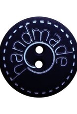 Dill Buttons 241270 Navy Etched Handmade Button 15 mm