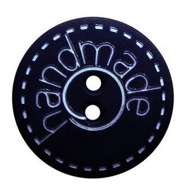 Dill Buttons 241270 Navy Etched Handmade Button 15 mm