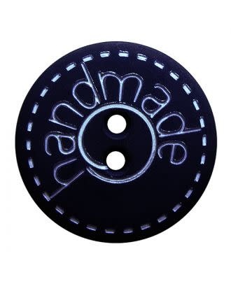 Dill Buttons 241270 Navy Etched Handmade Button 15 mm