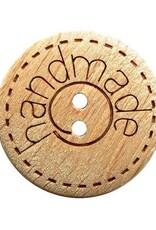 Dill Buttons 261405 Wood Etched Handmade Button 15 mm