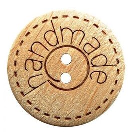 Dill Buttons 261405 Wood Etched Handmade Button 15 mm
