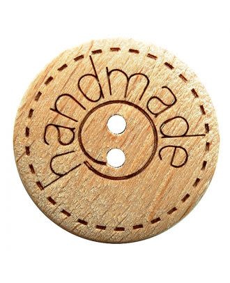 Dill Buttons 261405 Wood Etched Handmade Button 15 mm