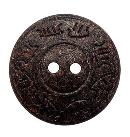 Dill Buttons 331273 Faux Coconut Symbols Button 18 mm