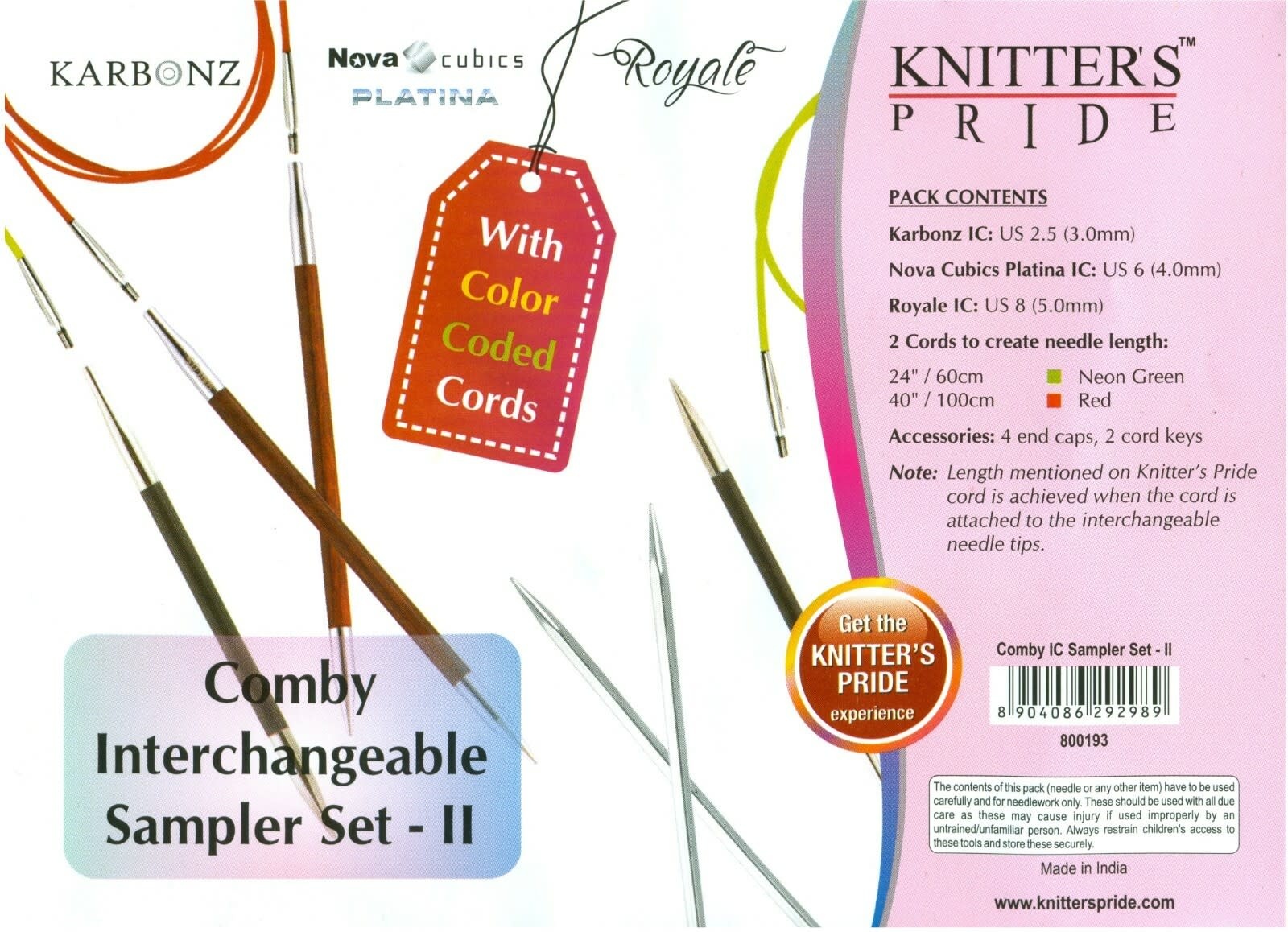 knitters pride Knitters Pride Comby Interchangeable Sampler Set II 8136