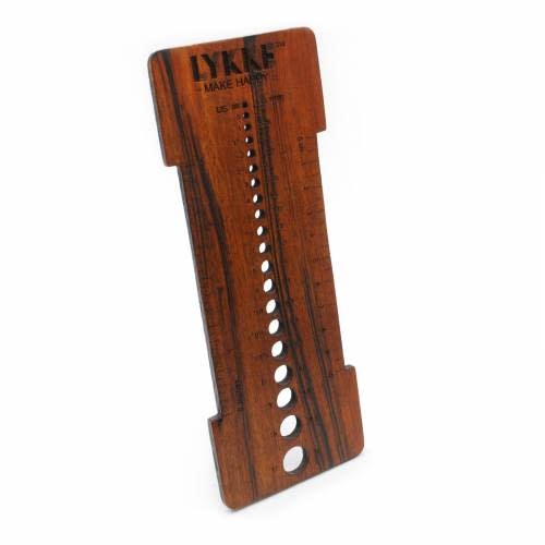 LYKKECRAFTS Lykke Shisham Needle Sizer and Gauge