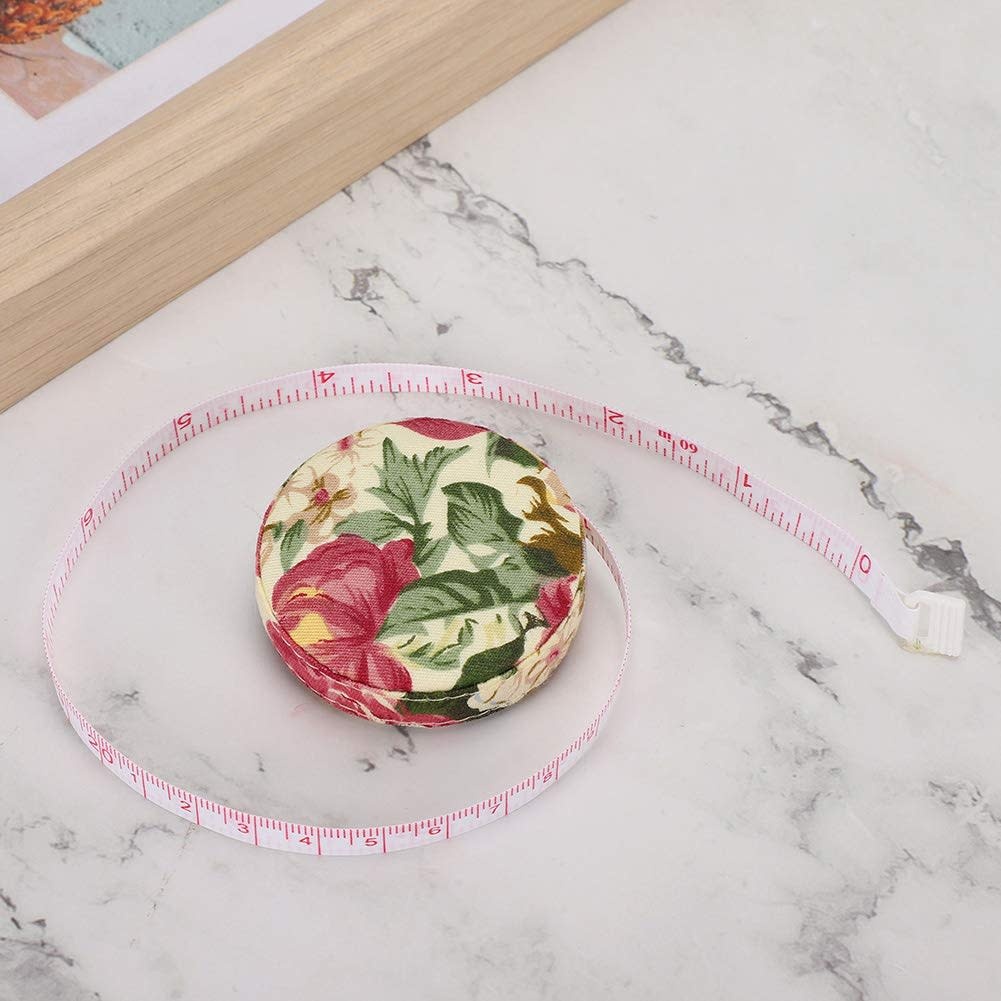 heartstrings Floral Cloth Retractable 60" Tape Measure