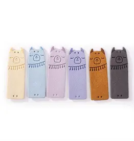Coley Pleather Fold Over Garment Labels LLAMA 6 pack