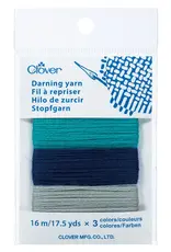Clover Clover Darning Yarn Asst BLUES