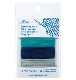 Clover Clover Darning Yarn Asst BLUES