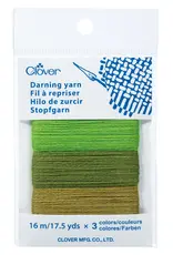 Clover Clover Darning Yarn Asst GREENS