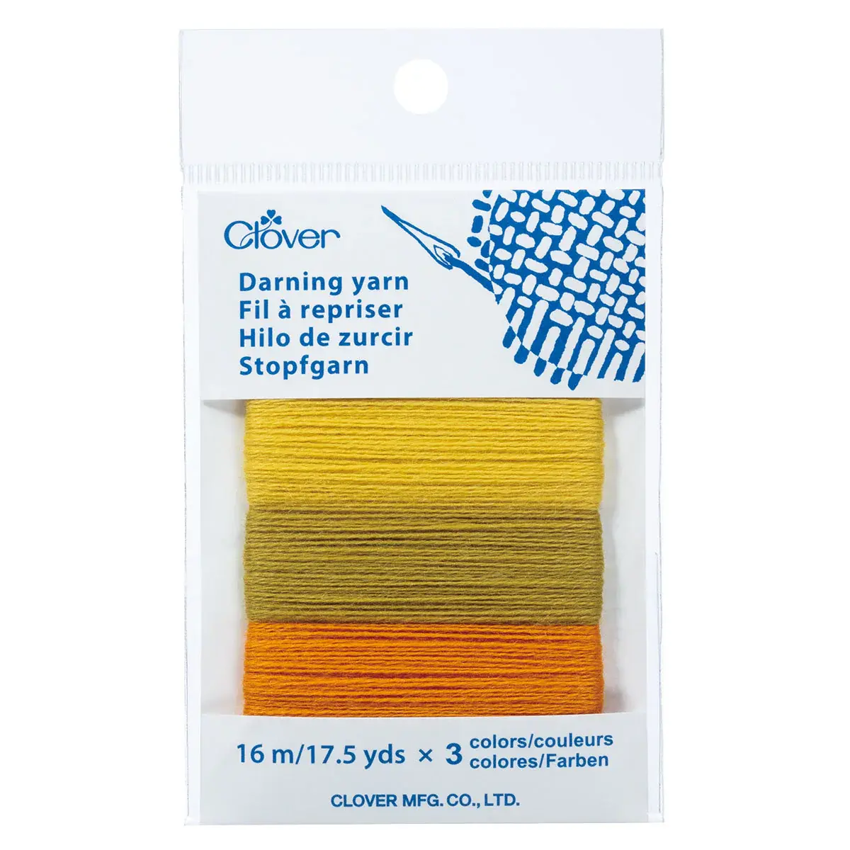 Clover Clover Darning Yarn Asst YELLOWS