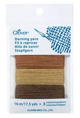 Clover Clover Darning Yarn Asst BROWNS
