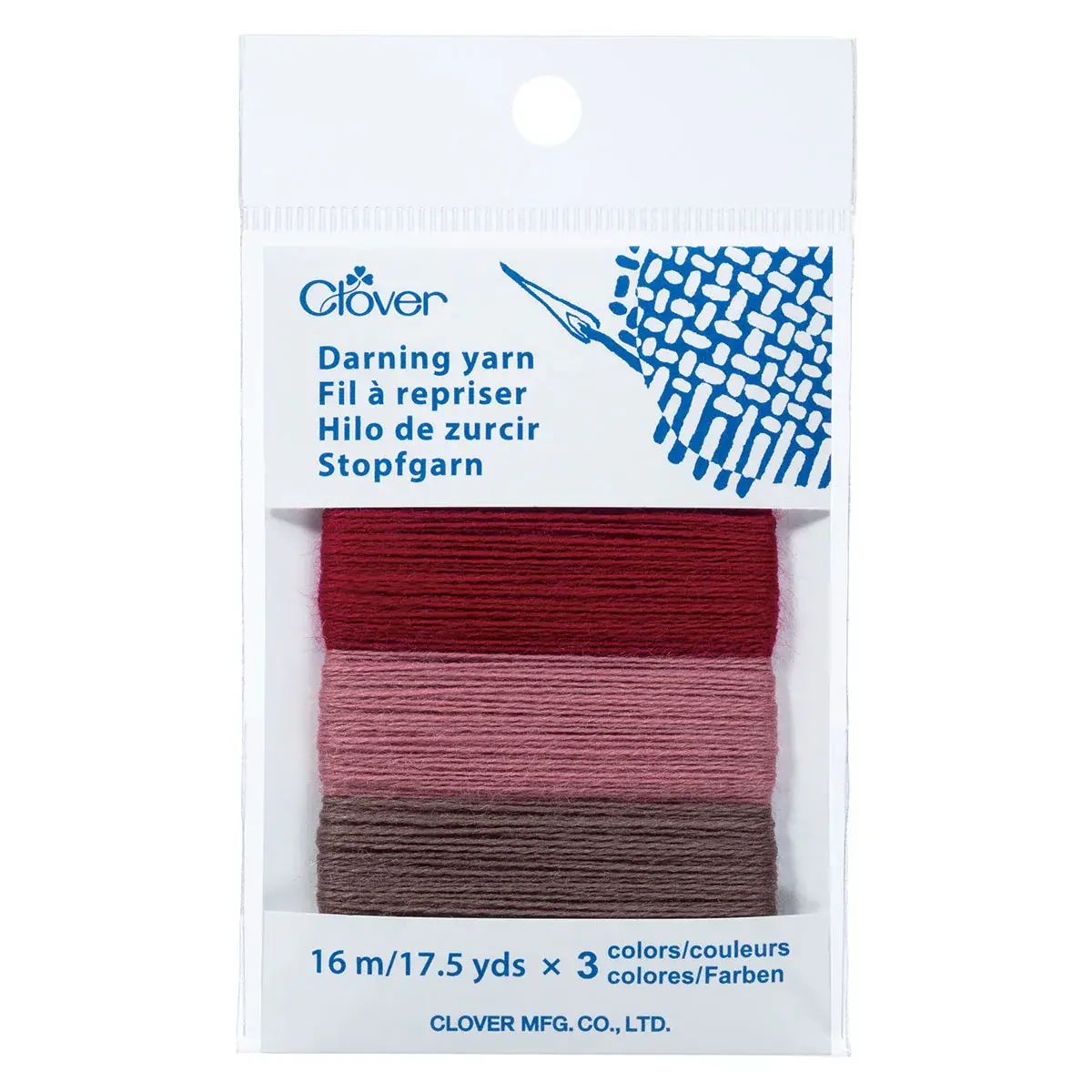 Clover Clover Darning Yarn Asst ROUGE