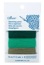 Clover Clover Darning Yarn Asst EMERALDS