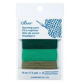 Clover Clover Darning Yarn Asst EMERALDS