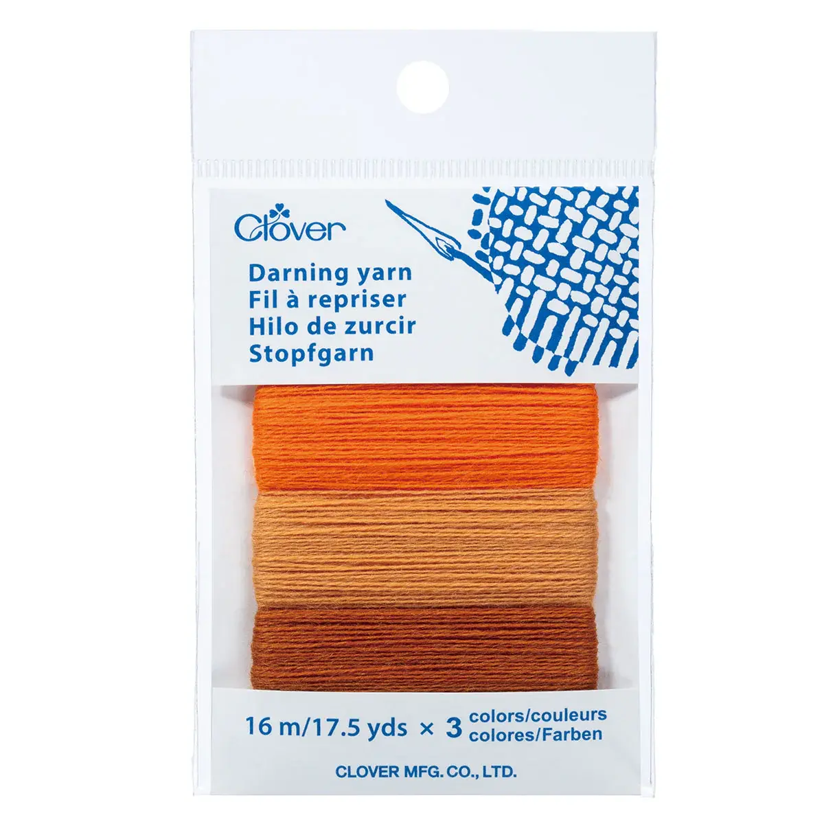 Clover Clover Darning Yarn Asst ORANGES