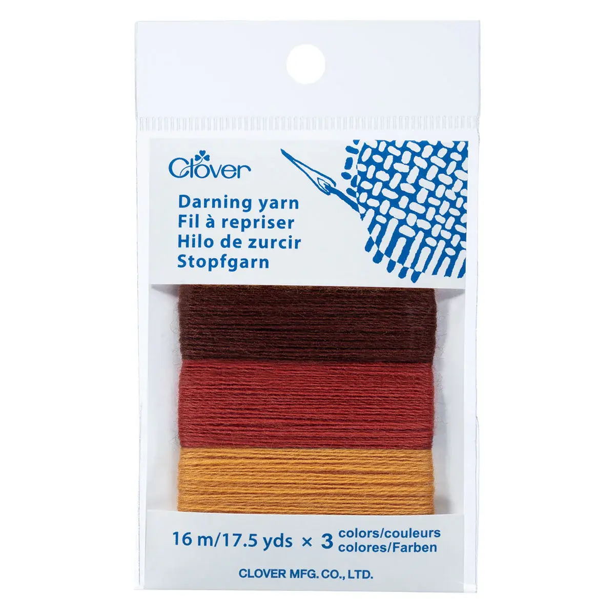 Clover Clover Darning Yarn Asst EARTH