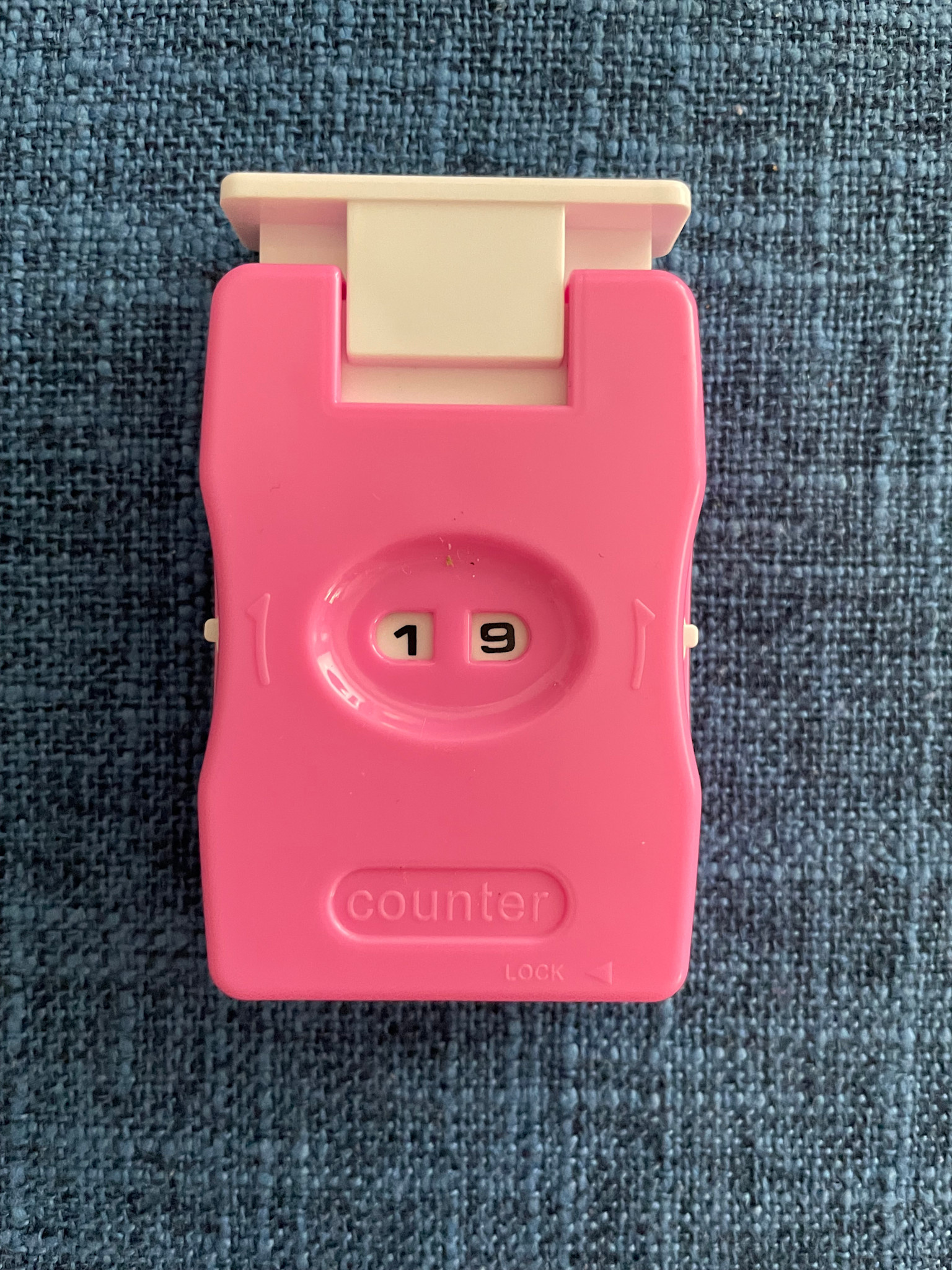 knitters pride Clicking Row Counter PINK