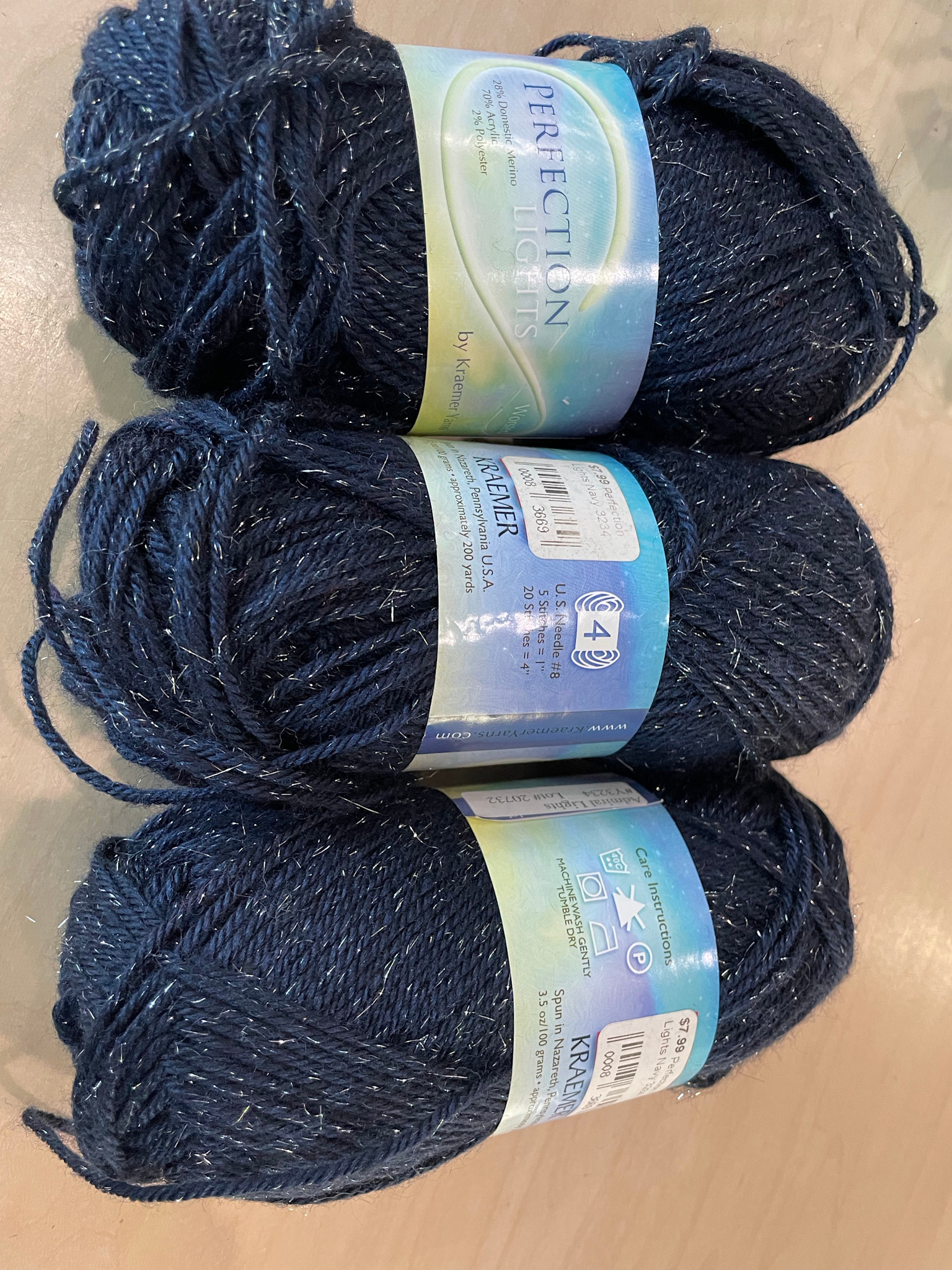 Kraemer Kraemer Perfection Lights 3234 NAVY Sale REG $8-