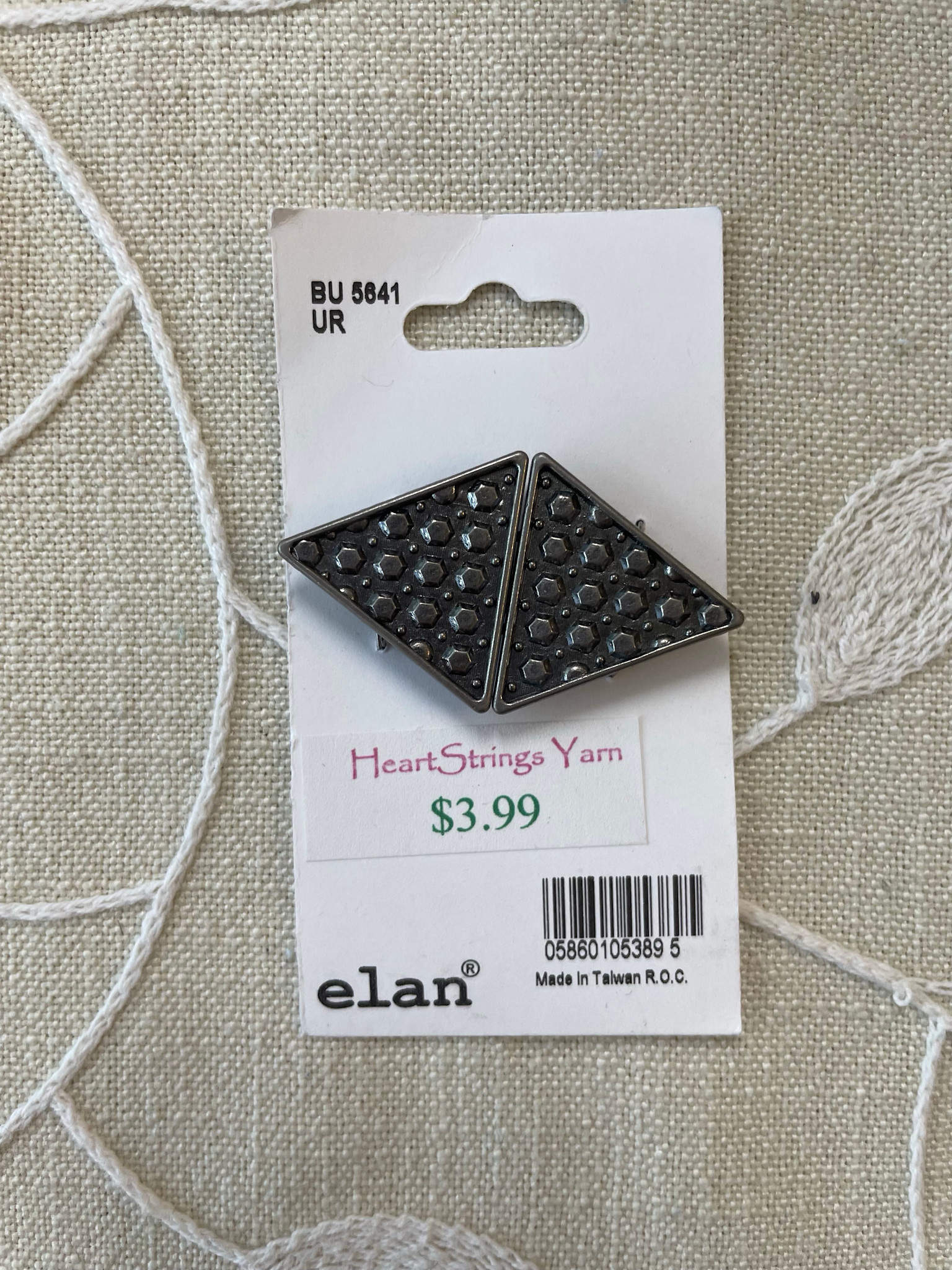Elan Art Deco Style Metal Clasp 5641