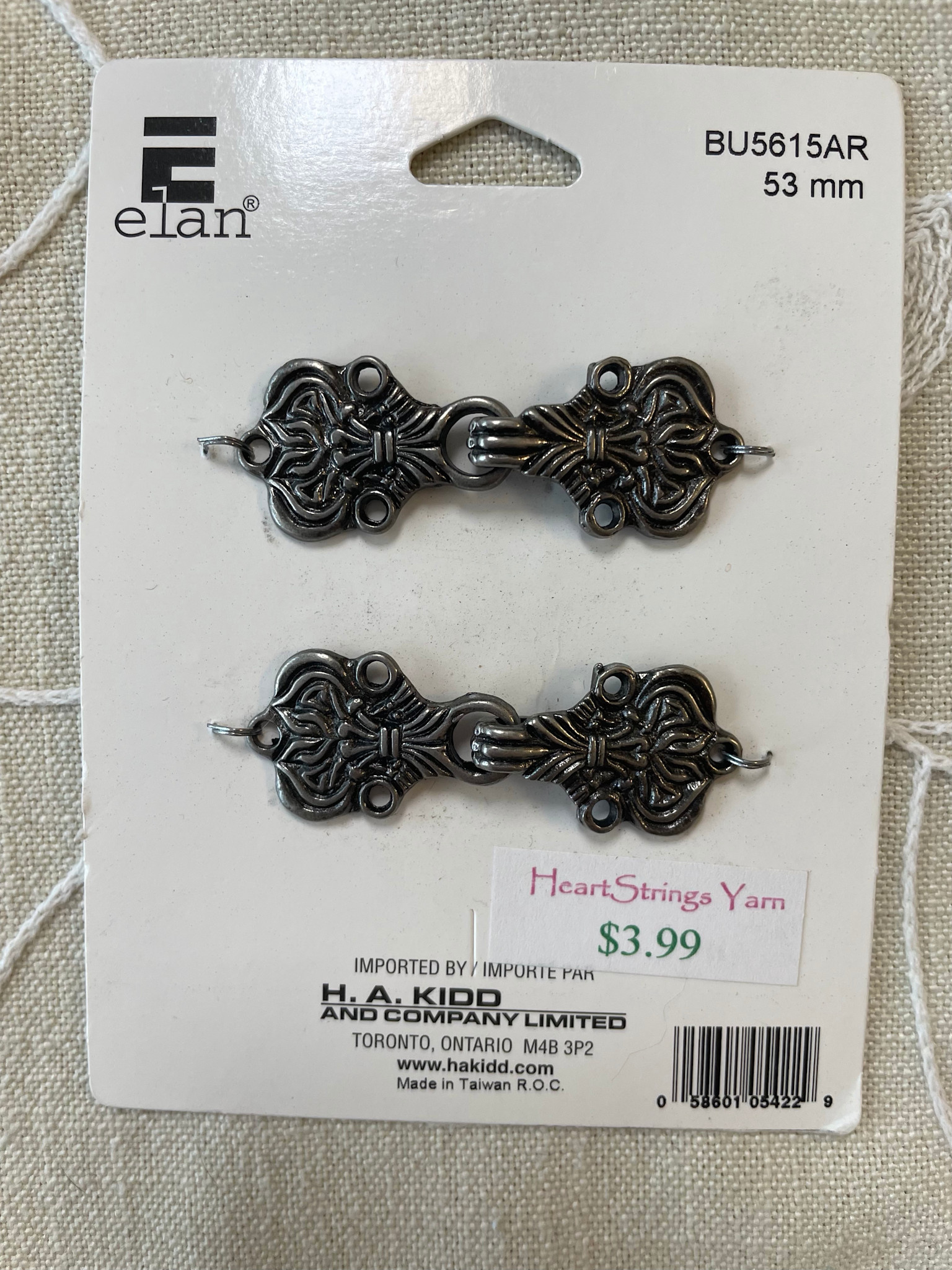Elan Norwegian Style Pewter Clasp 5636
