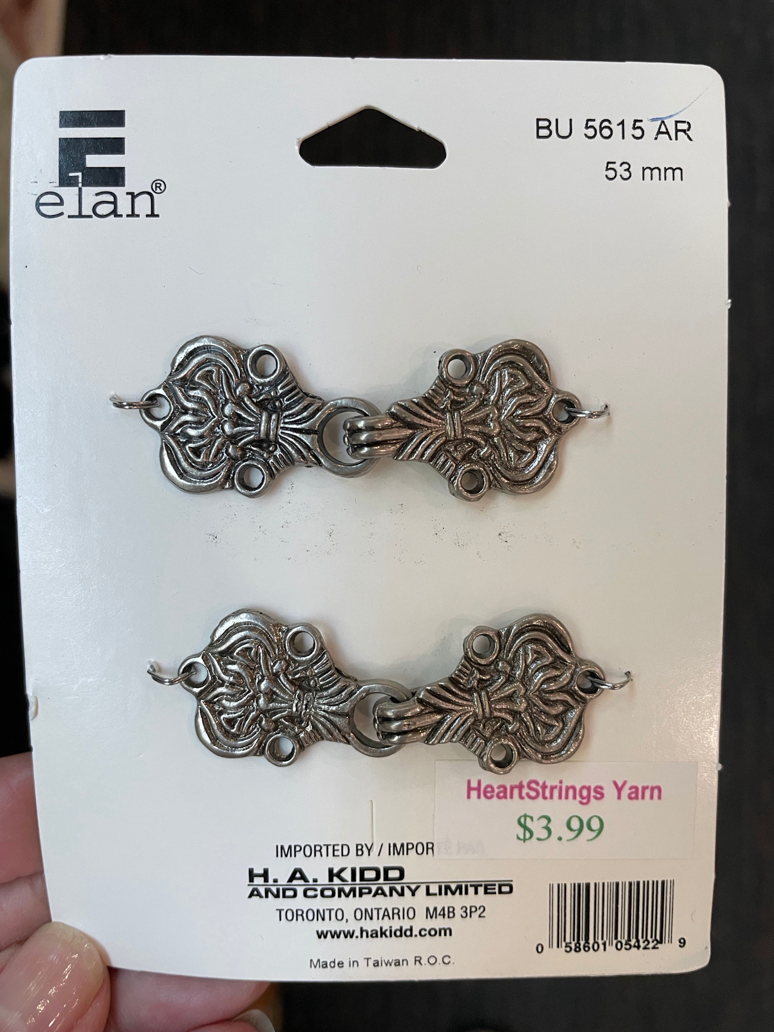 Elan Norwegian Style Pewter Clasps 5615